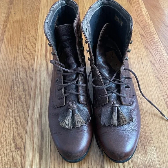 Ariat Roper laced up boots horse hair tassel 7 - Picture 2 of 10